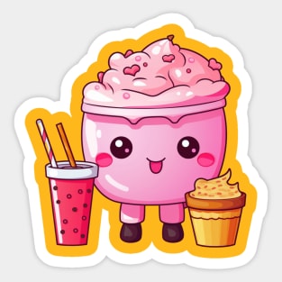 kawaii Ice cream  T-Shirt cute Candy food gilrl Sticker